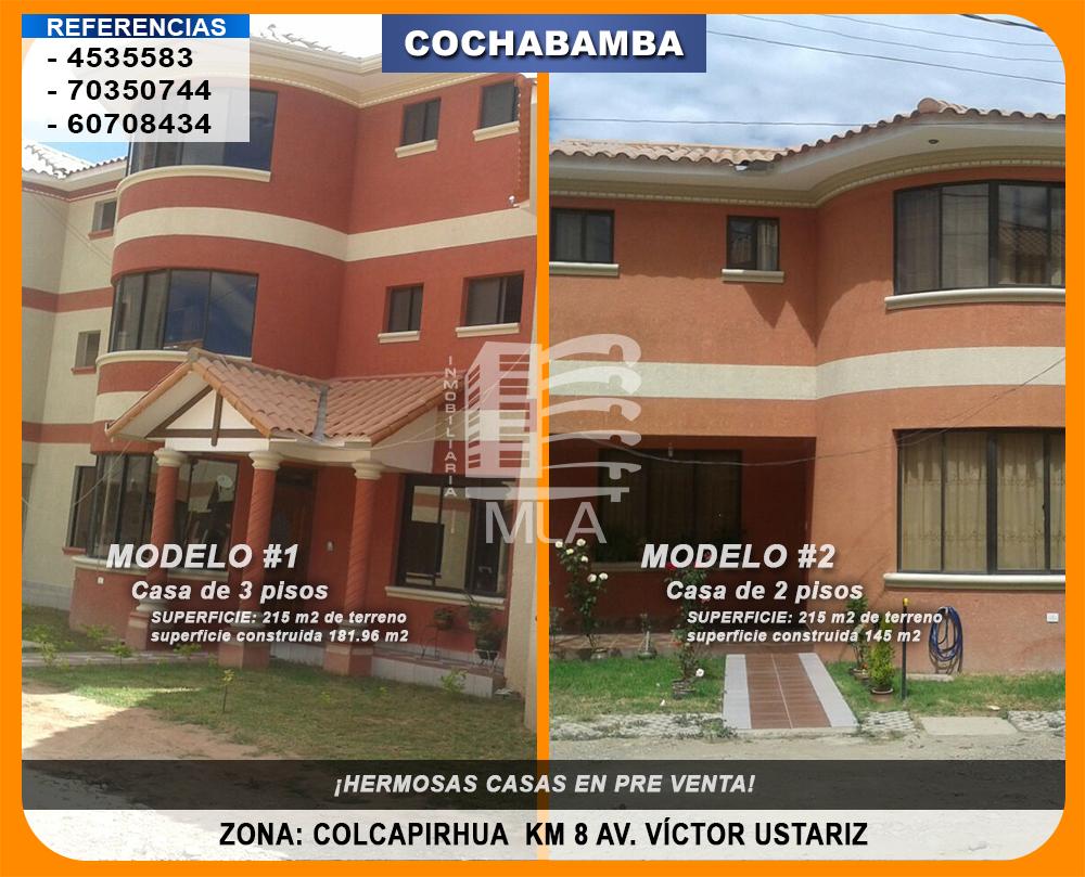 Casa en VentaZONA: Colcapirhua  km 8 Av. Víctor Ustariz Foto 1