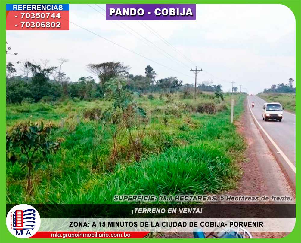 Terreno Pando, carretera al Porvenir Foto 3