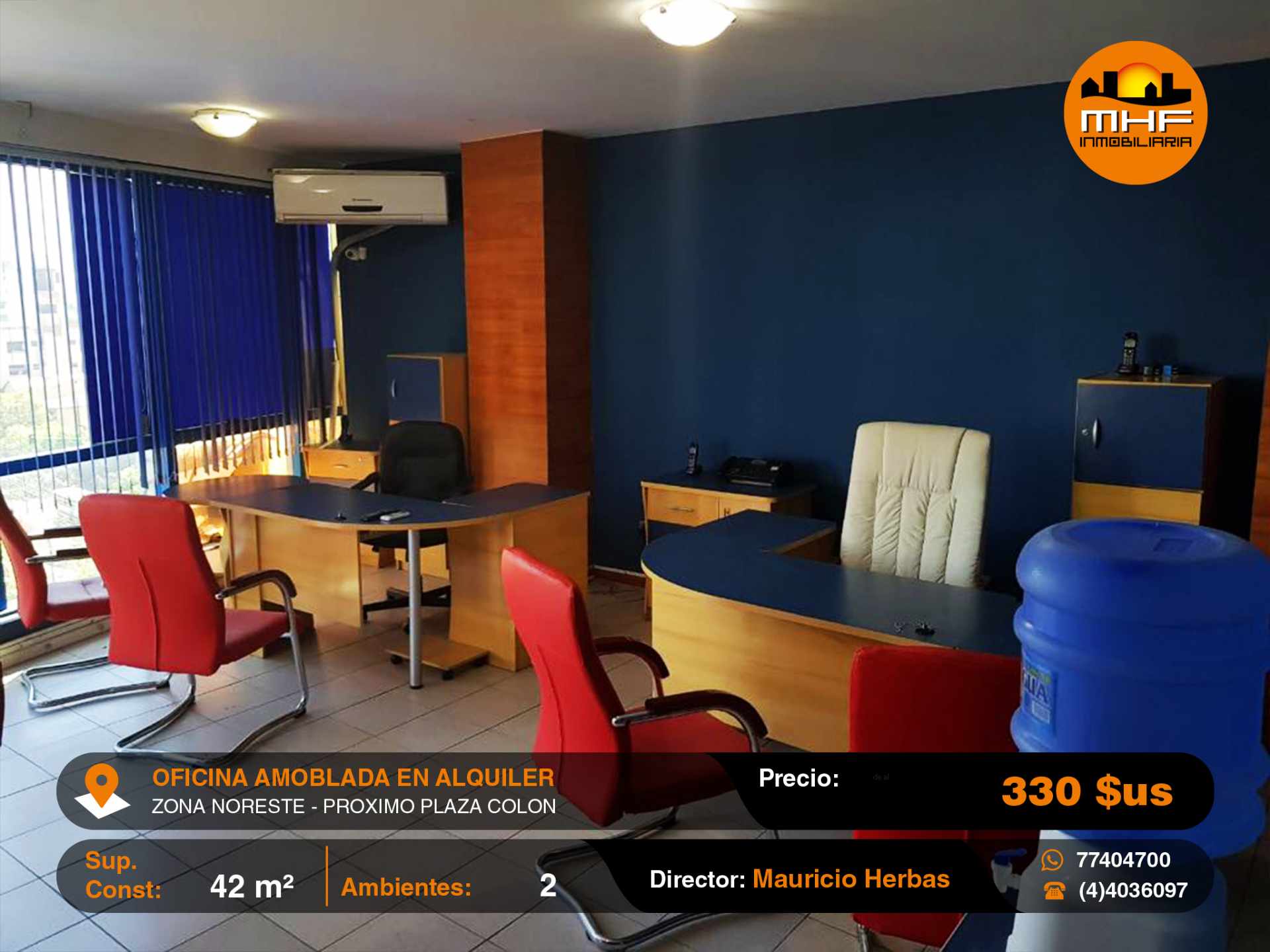 Oficina en Noroeste en Cochabamba 2 dormitorios 1 baños  Foto 5