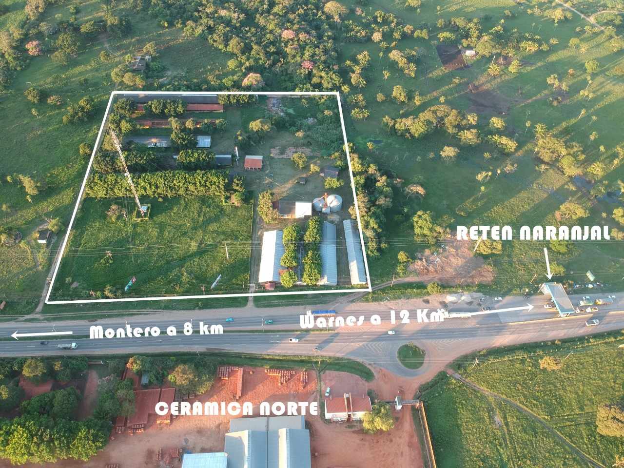 Quinta propiedad agrícola en AlquilerCarretera al Norte entre Warnes y Montero    Foto 5