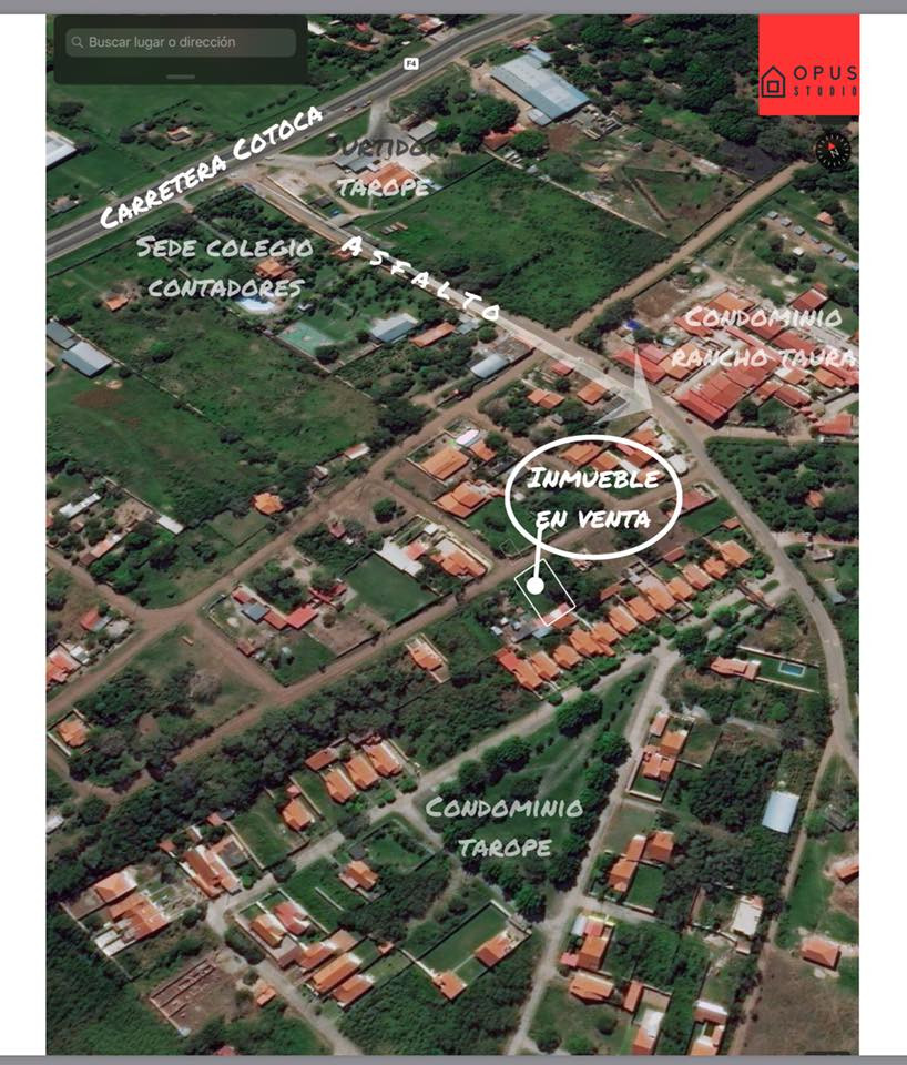 Terreno en VentaCarretera a Cotoca. Km15 .Entrar por el Surtidor TAROPE 2 Cuadras. y a la derecha 50m. Foto 3