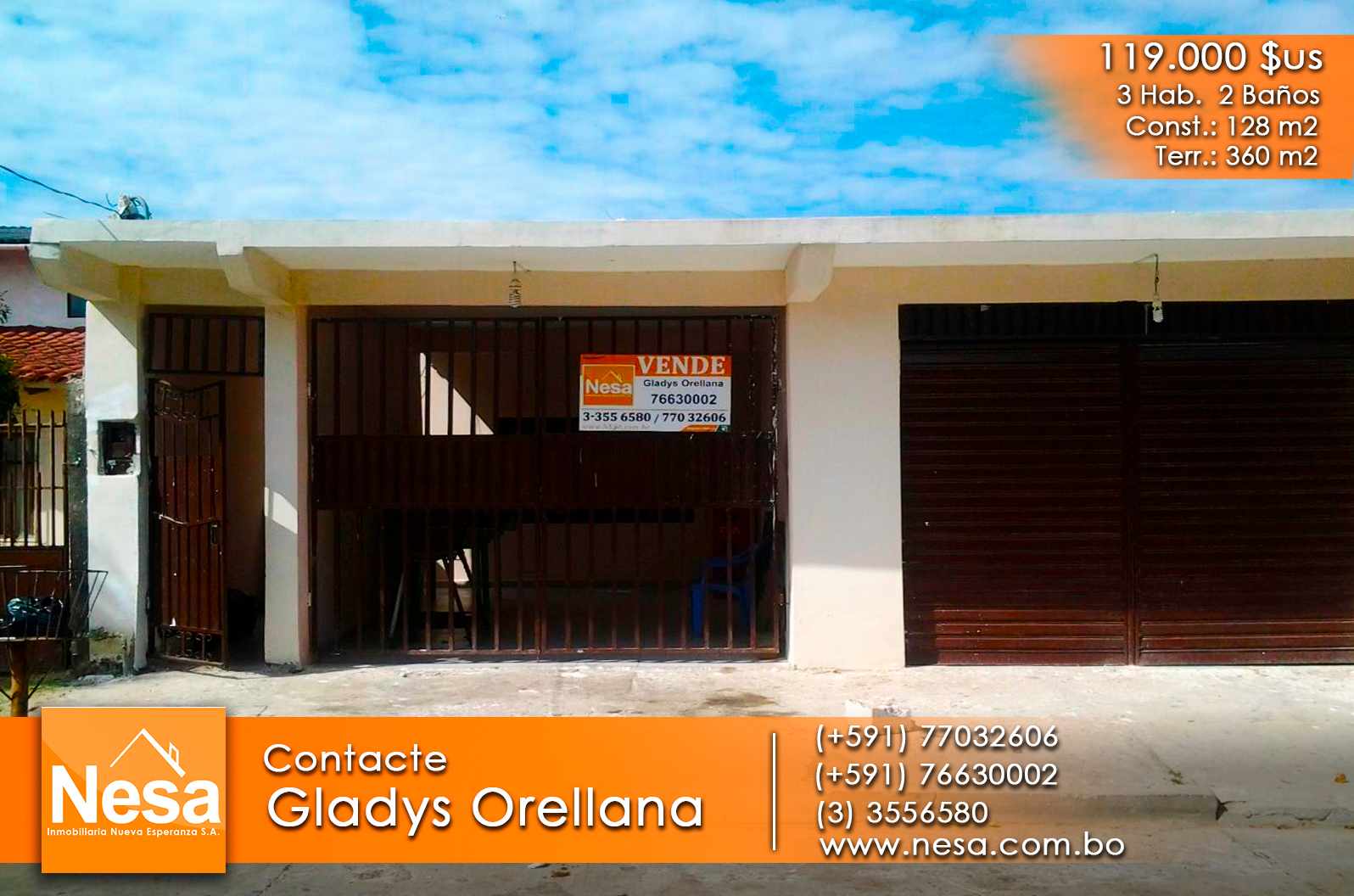 Casa en VentaAvenida Tres Pasos al Frente 3 dormitorios 2 baños 1 parqueos Foto 1