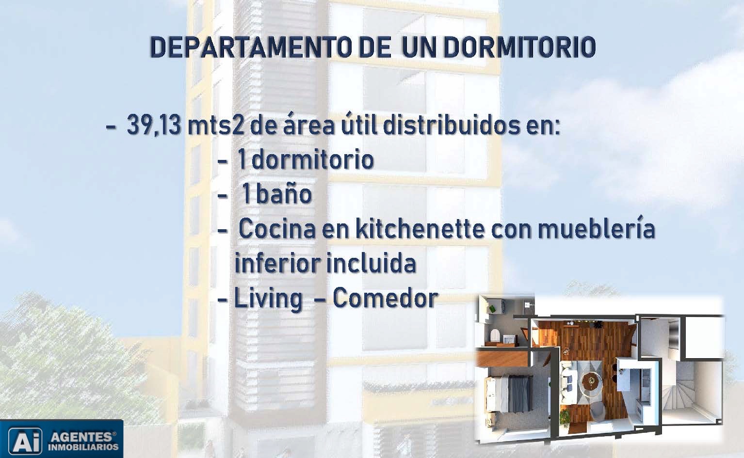 Departamento en Los Pinos en La Paz 1 dormitorios 1 baños  Foto 3