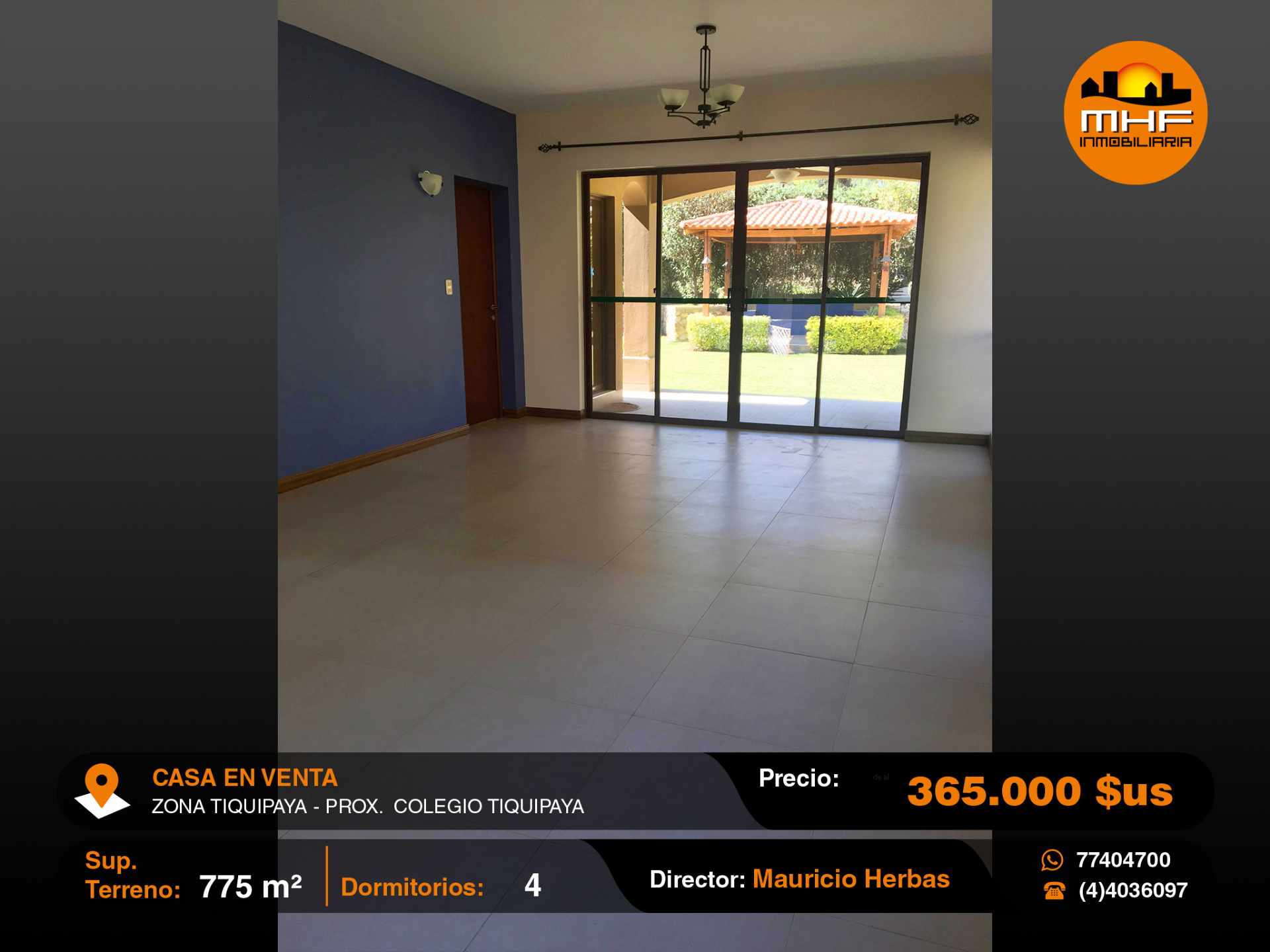 Casa en Tiquipaya en Cochabamba 4 dormitorios 4 baños 3 parqueos Foto 3