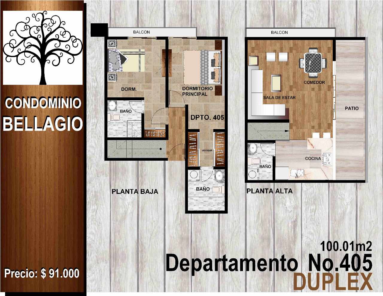 Departamento en Entre 8vo y 9no anillo Norte en Santa Cruz de la Sierra 3 dormitorios 3 baños 1 parqueos Foto 11