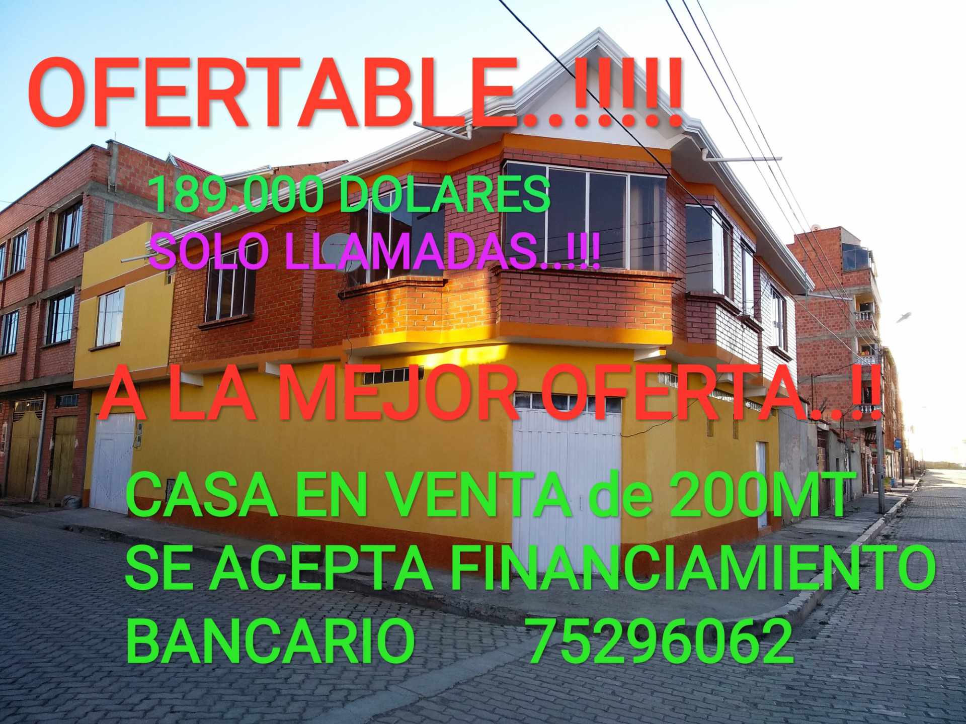 Casa en Ciudad Satélite en El Alto 7 dormitorios 4 baños 3 parqueos Foto 1