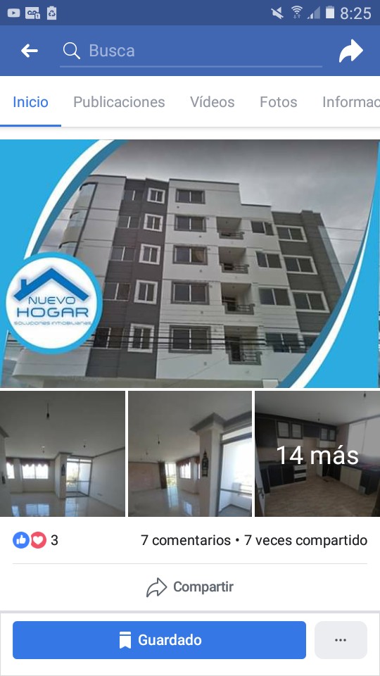 Departamento en Villa Taquiña en Cochabamba 3 dormitorios 3 baños 1 parqueos Foto 1