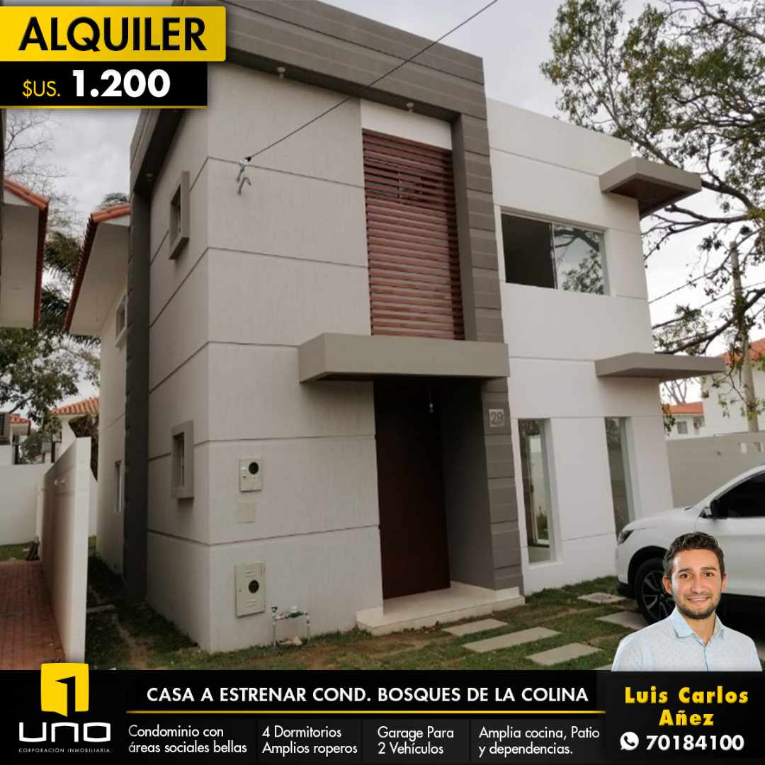 Casa en El Remanso en Santa Cruz de la Sierra 4 dormitorios 4 baños 3 parqueos Foto 1