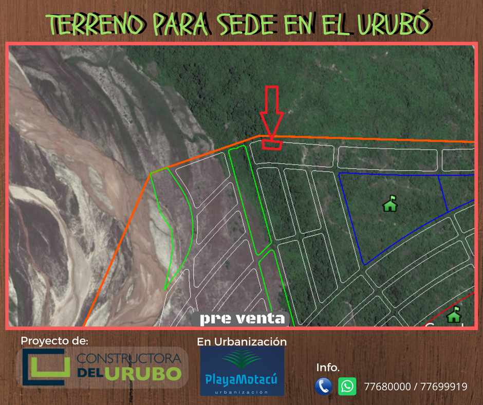 Terreno en VentaZona del Urubó, entrando por Villa Bonita camino a la comunidad El Cuchi, a 18 minutos desde el 4to anillo.    Foto 1