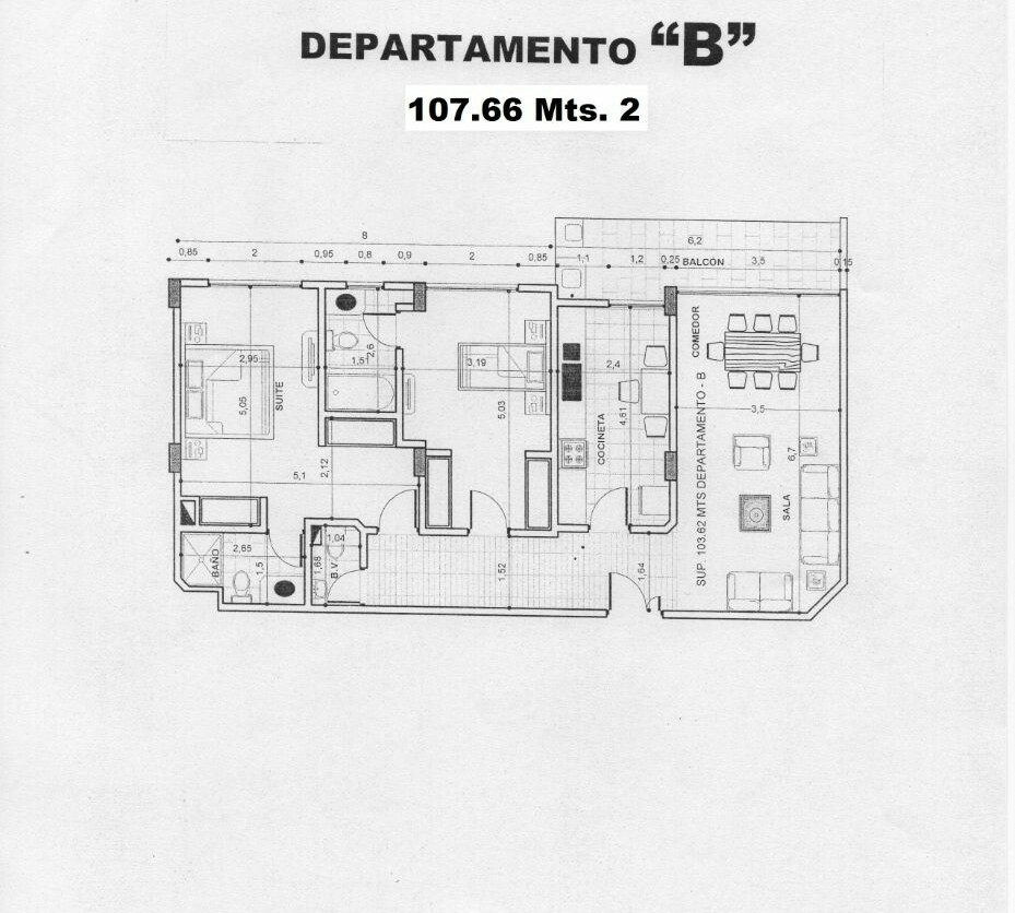 Departamento en VentaZONA: AV. JUAN PABLO II, PROX. CONDOMINIO MAGNOLIAS 2 dormitorios 2 baños  Foto 14