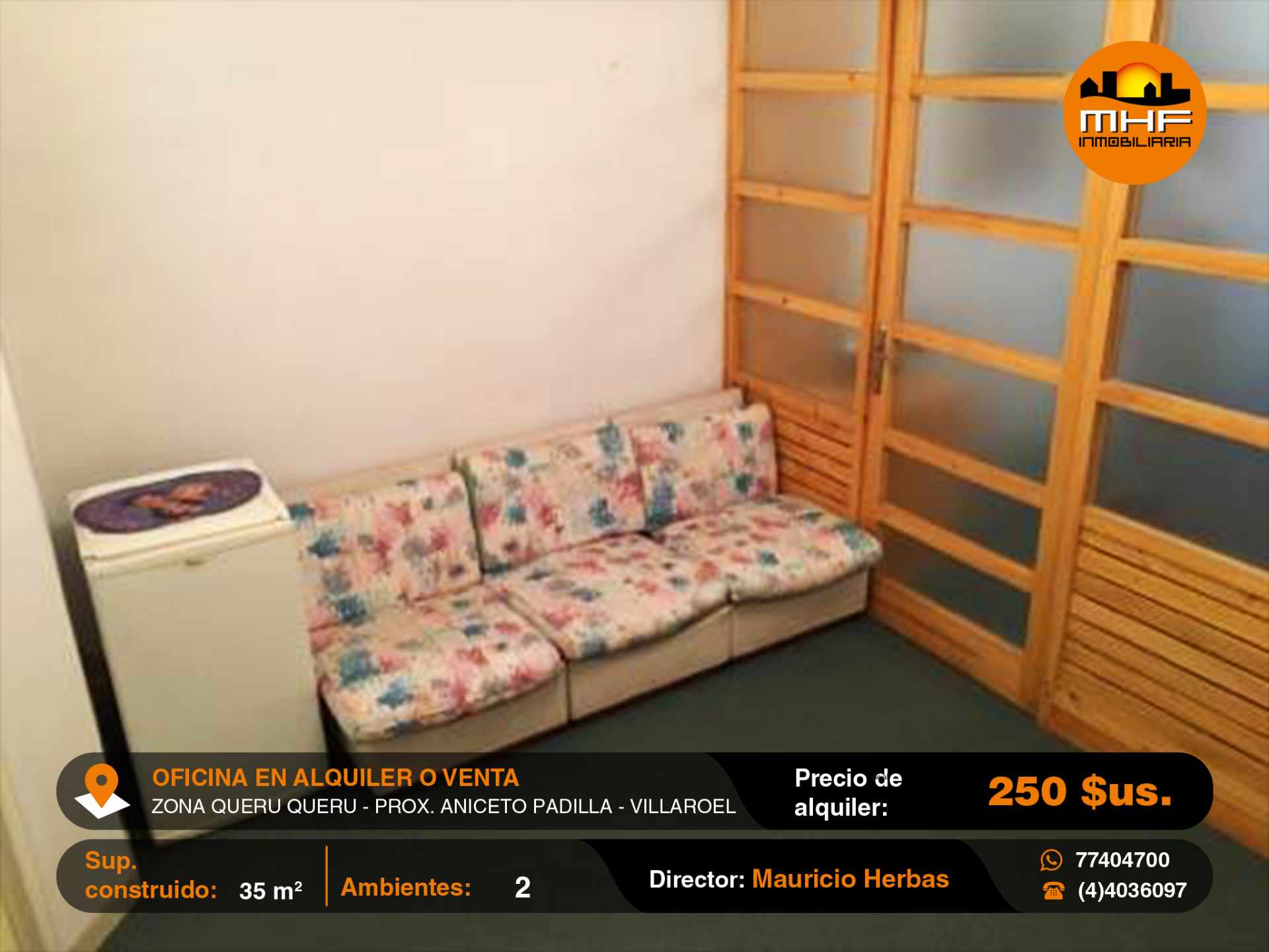 Oficina en Queru Queru en Cochabamba 2 dormitorios 1 baños  Foto 5