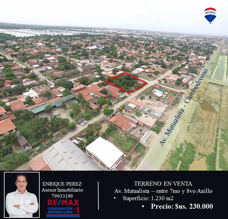 Terreno Av. Mutualista 7mo Anillo - Zona Cambodromo Foto 2