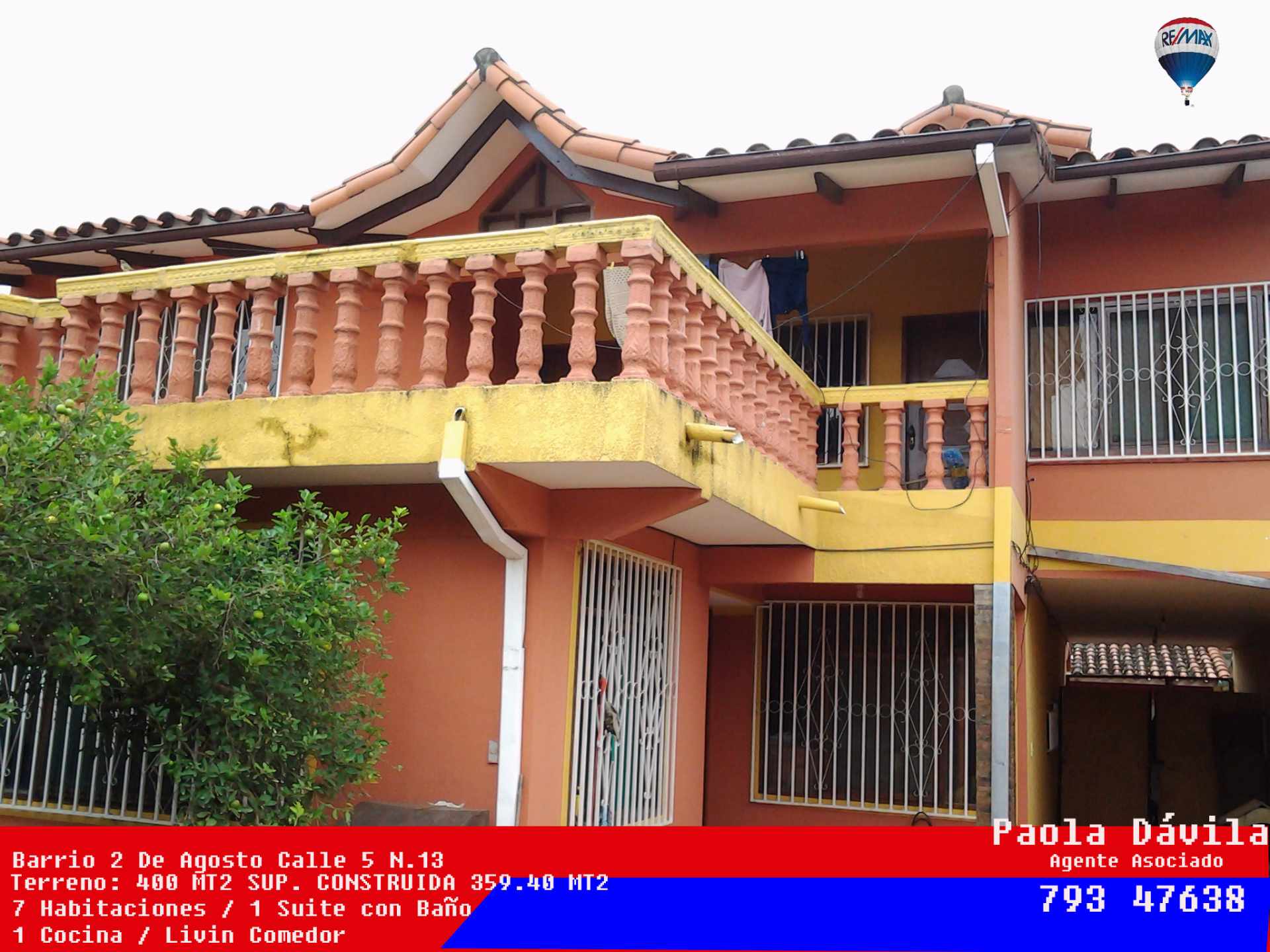 Casa en VentaC/5  entre Av. 2 de Agosto y Cambodromo entre 4 y 5 anillo 7 dormitorios 3 baños 1 parqueos Foto 2