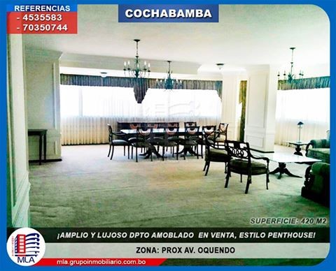 Departamento en Centro en Cochabamba 4 dormitorios 6 baños 2 parqueos Foto 1