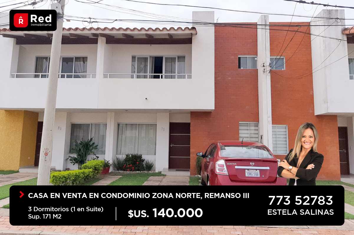 Casa en VentaREMANSO III, CONDOMINIO EXCLUSIVO ESMERALDA 3 dormitorios 4 baños 2 parqueos Foto 1
