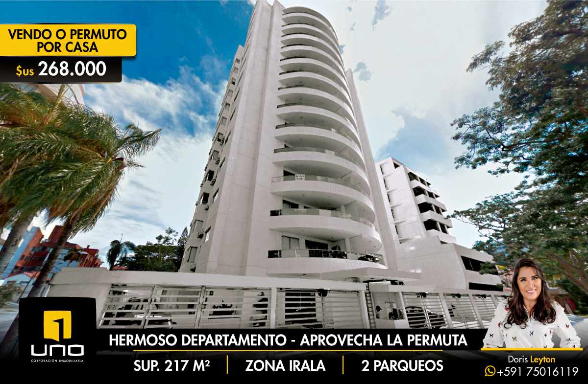 Departamento en VentaVENDO O PERMUTO POR CASA  3 dormitorios 4 baños 2 parqueos Foto 1