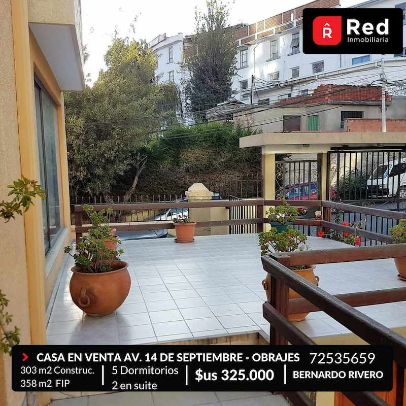 Casa en Obrajes en La Paz 5 dormitorios 5 baños 2 parqueos Foto 4