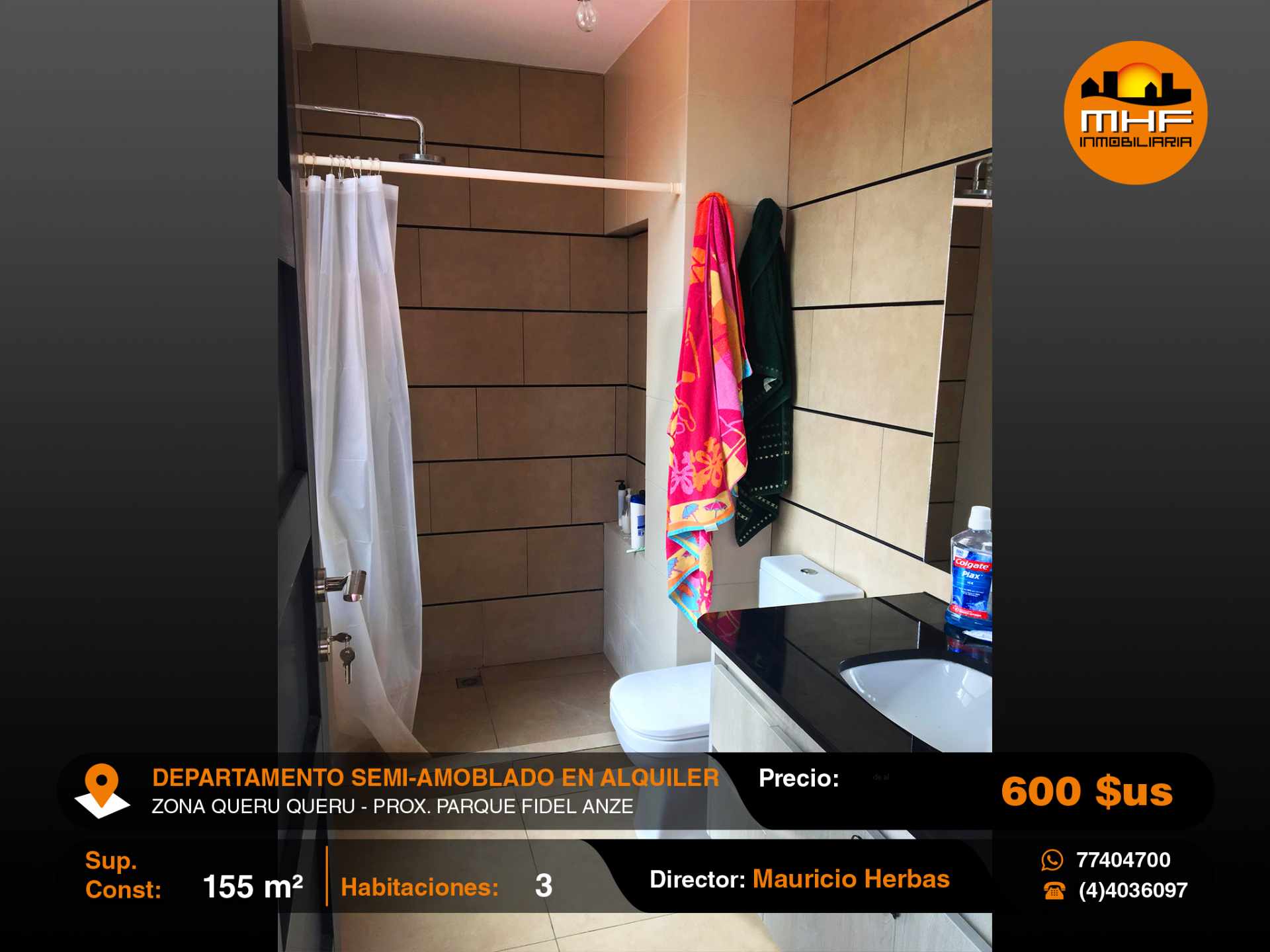 Departamento en Queru Queru en Cochabamba 3 dormitorios 3 baños 1 parqueos Foto 10