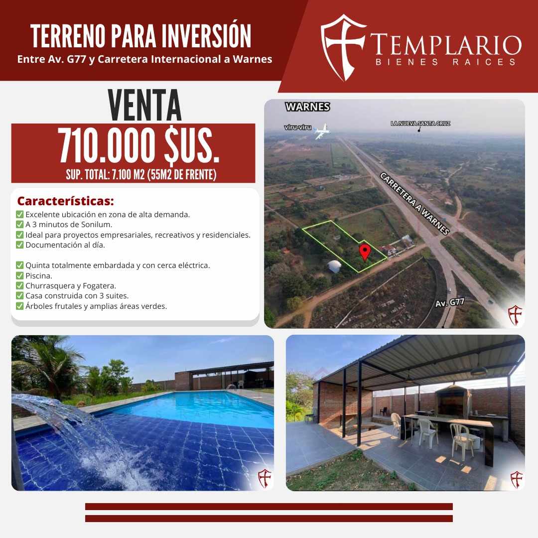 Terreno en Entre 8vo y 9no anillo Norte en Santa Cruz de la Sierra    Foto 5