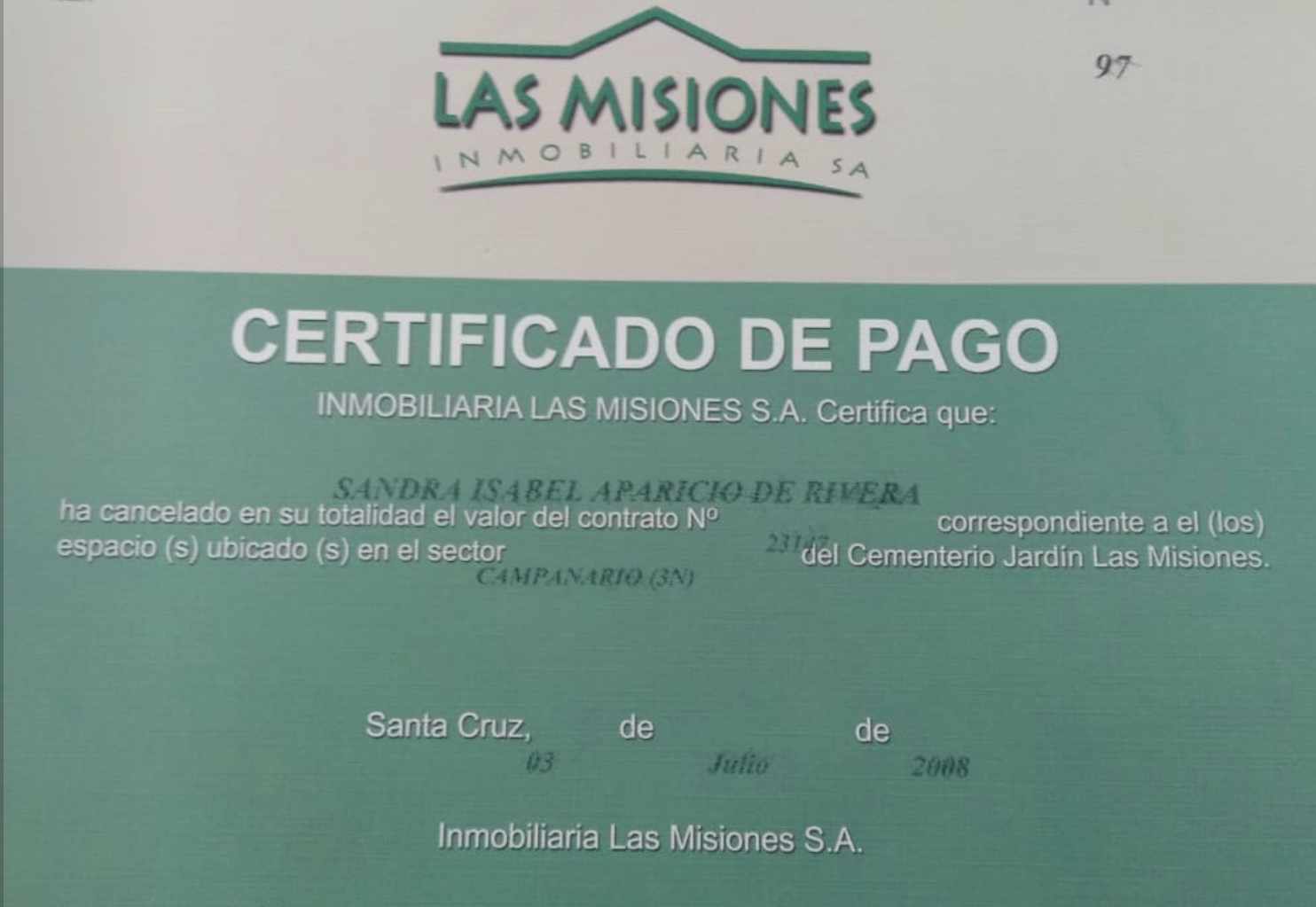 Terreno en VentaKm 10 carretera al norte CEMENTERIO JARDIN LAS MISIONES     Foto 2