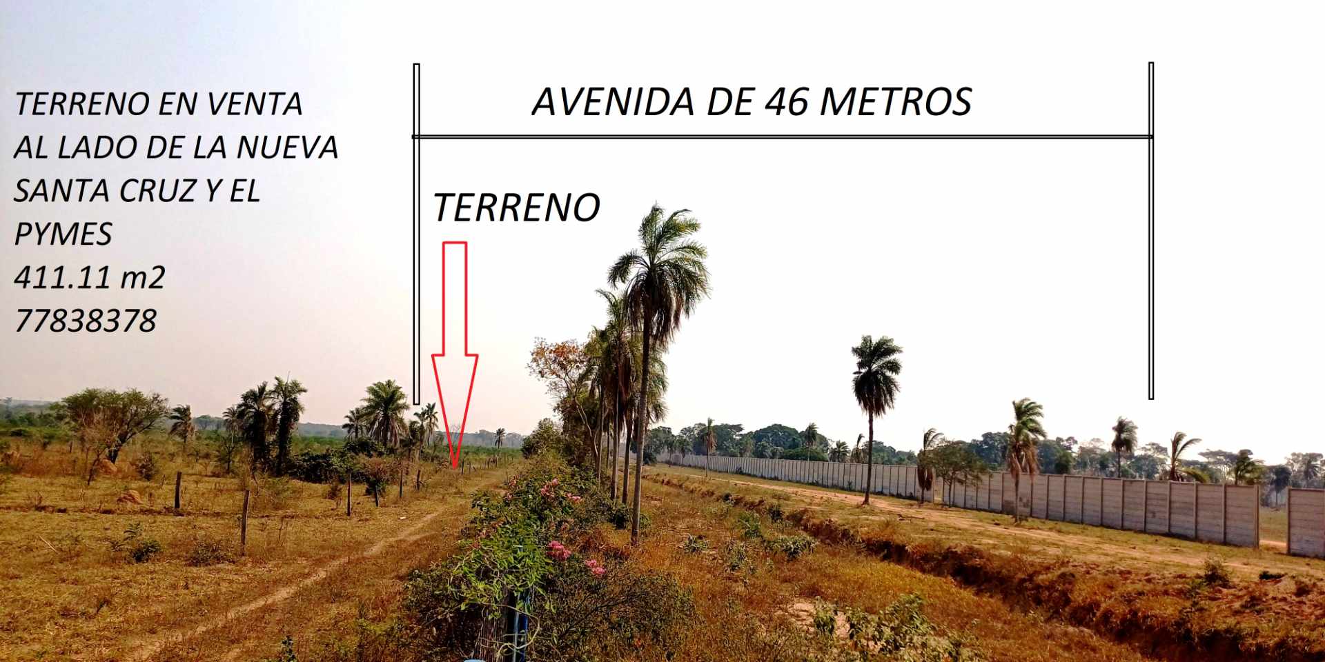 Terreno Zona Nor-Este al lado de la Nueva Santa Cruz-Al lado del pymes y cerca del bioparque Foto 12