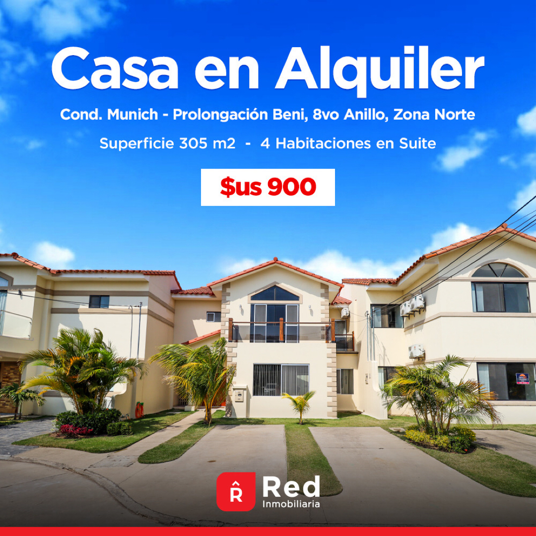 Casa en Entre 7mo y 8vo anillo Norte en Santa Cruz de la Sierra 4 dormitorios 6 baños 2 parqueos Foto 1