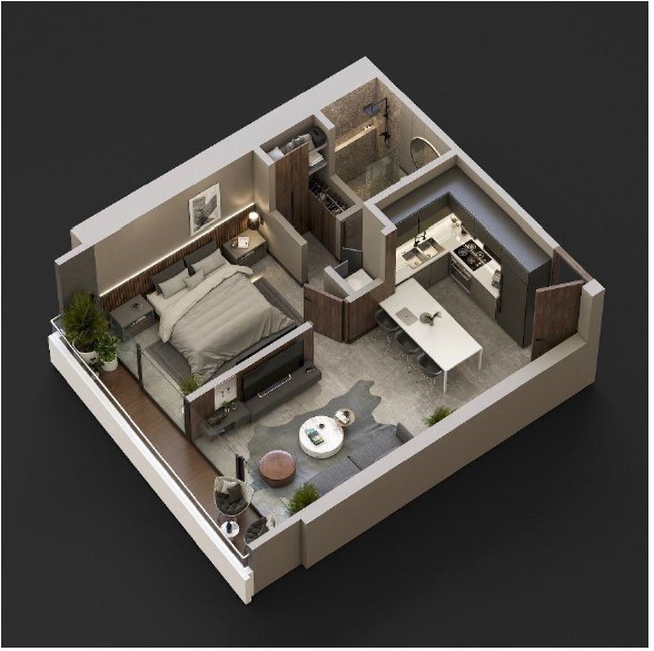 Departamento en VentaAva. 3er anillo externo, equipetrol 1 dormitorios 1 baños  Foto 1