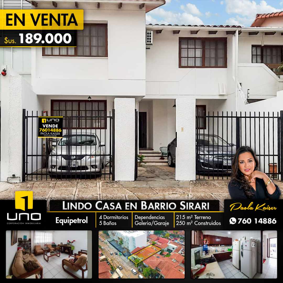 Casa en VentaLinda y acogedora casa en venta en Sirari 4 dormitorios 5 baños 2 parqueos Foto 1