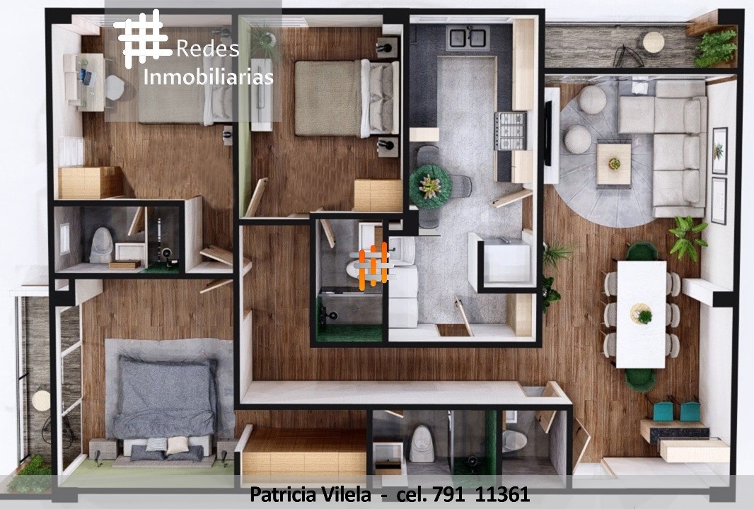 Departamento en Achumani en La Paz 3 dormitorios 4 baños 1 parqueos Foto 18