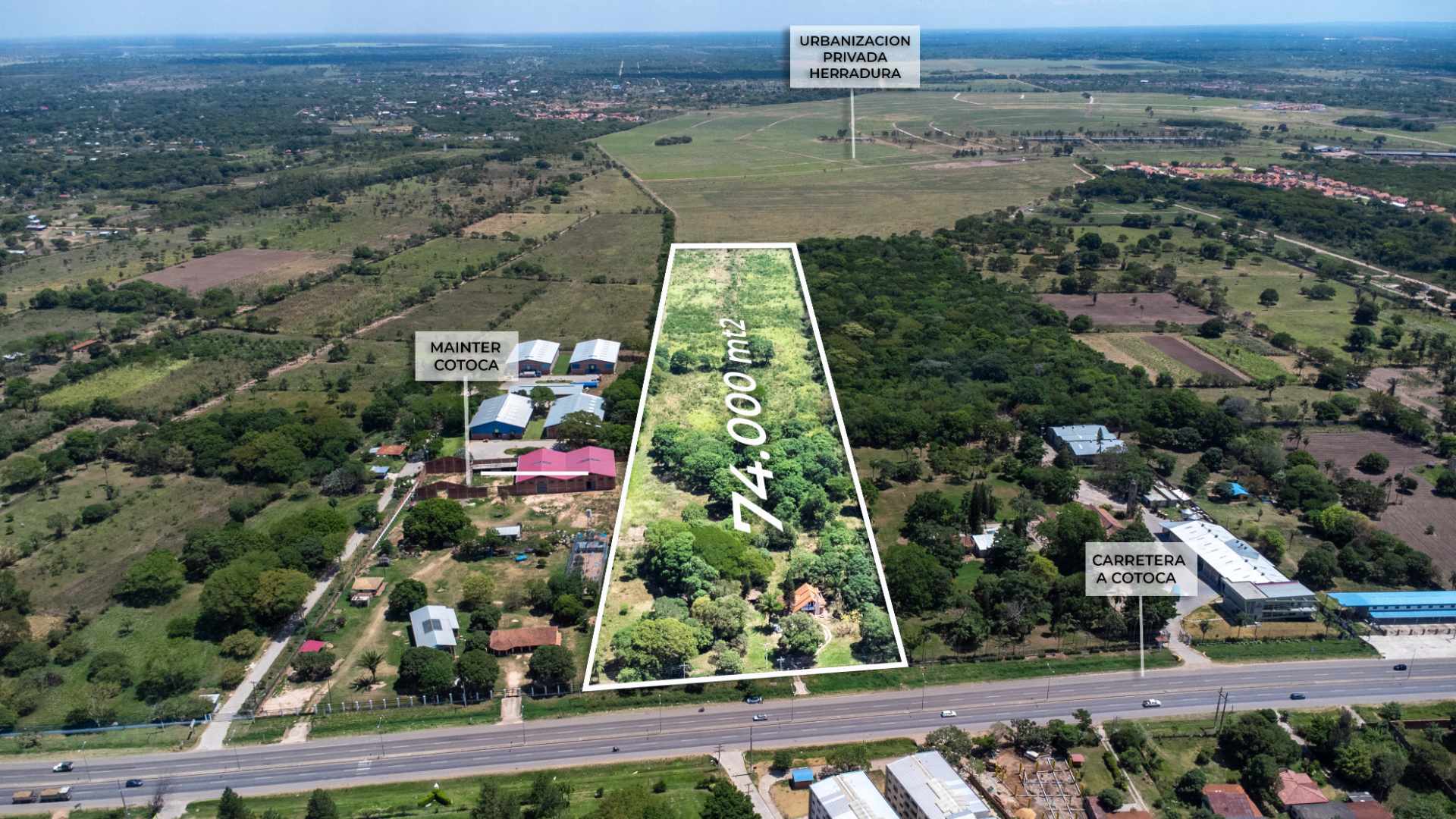 Terreno en VentaSobre la carretera Cotoca Km 12    Foto 3