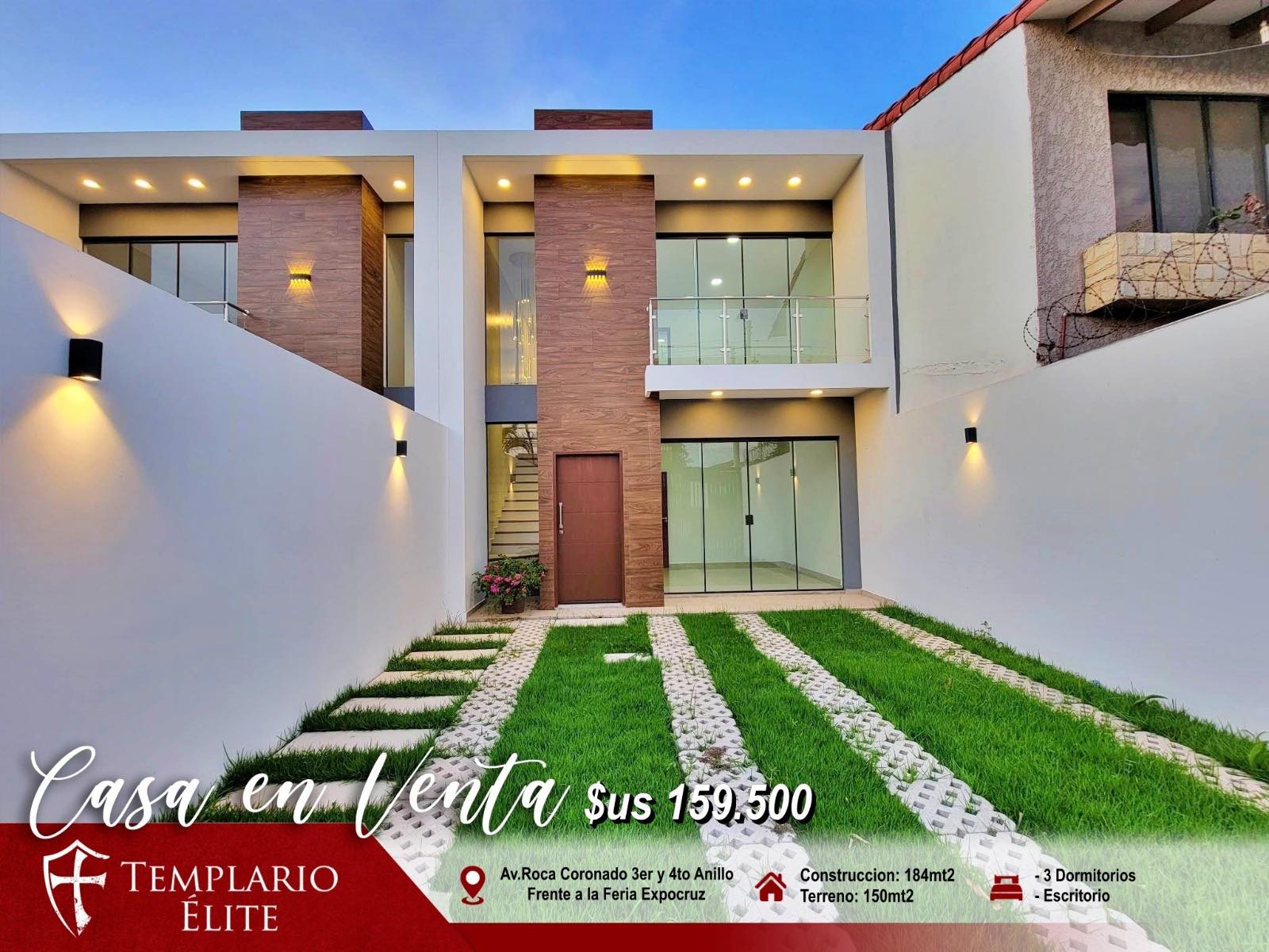 Casa en Entre 3er y 4to anillo Oeste en Santa Cruz de la Sierra 3 dormitorios 3 baños 2 parqueos Foto 1