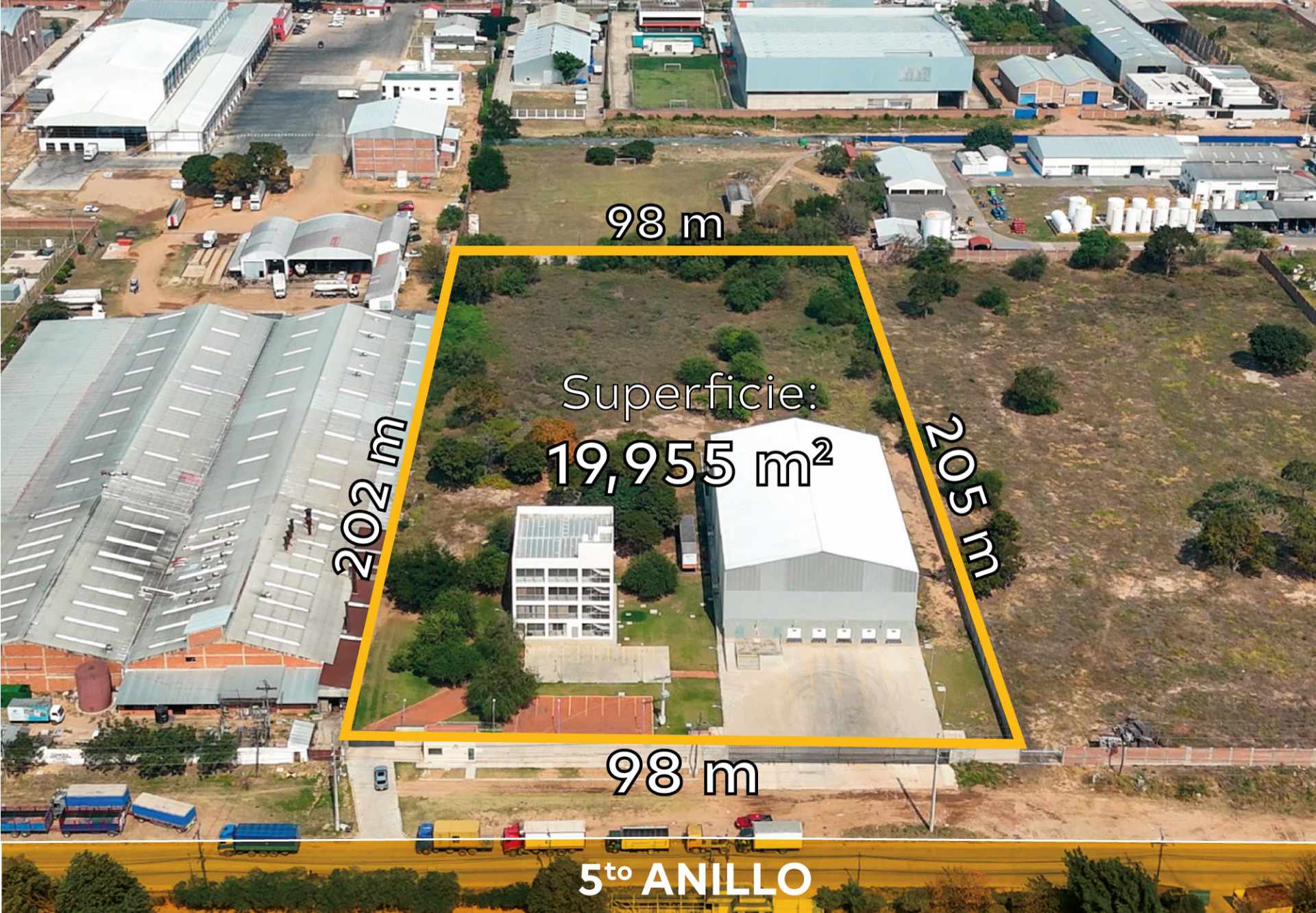 Terreno en VentaTERRENO EN VENTA EN PARQUE INDUSTRIAL SOBRE 5TO ANILLO    Foto 1