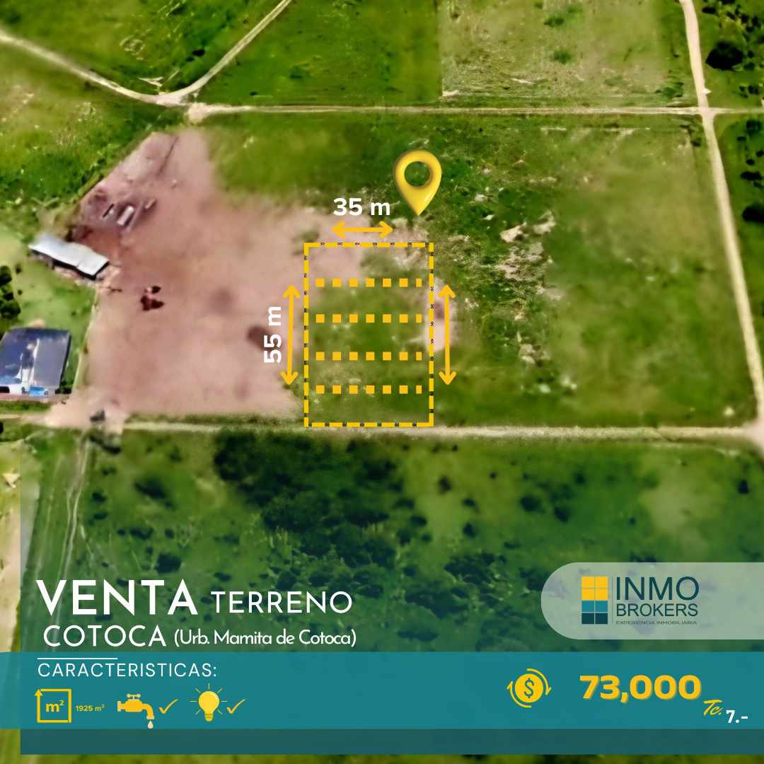 Terreno en VentaCotoca
Urbanización Mamita de Cotoca    Foto 1