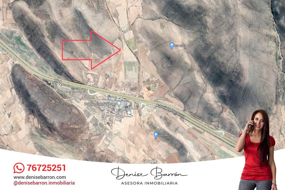 Terreno en VentaCARRETERA LA PAZ - ORURO, TERRENO EN VENTA EN VILA VILA    Foto 2