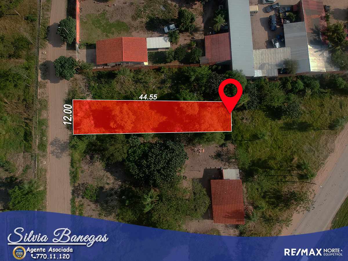 Terreno Zona Norte. Av. Banzer, entrando por La Chonta, pasando el Cond. Las Brisas y Triplex, a media cuadra de avenida asfaltada.Al frente del comedor de la Facultad de Ciencias Agrícolas UAGRM Foto 4