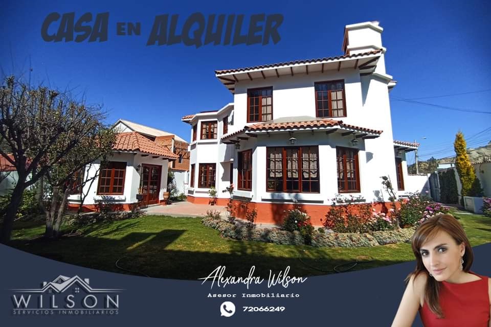 Casa en AlquilerACHUMANI  4 dormitorios 7 baños 2 parqueos Foto 1