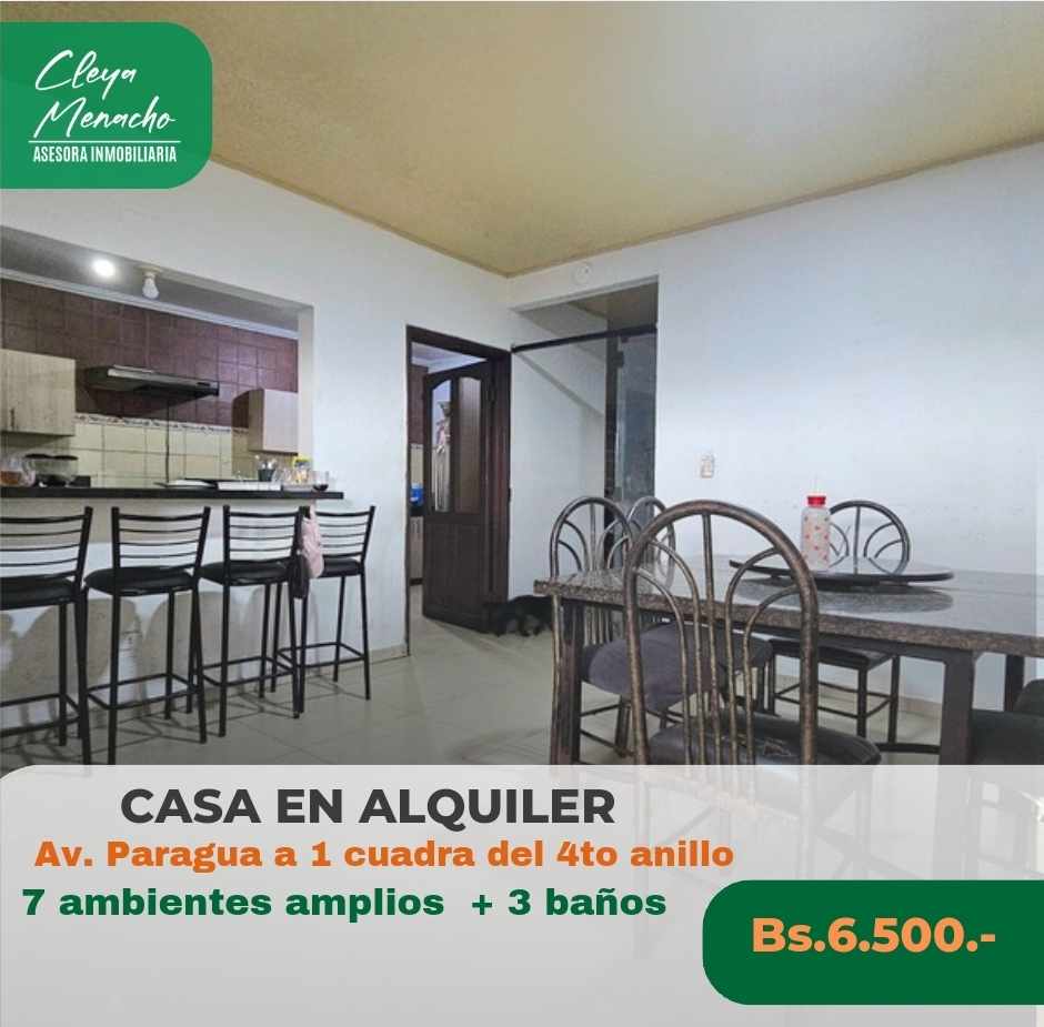 Casa en Entre 3er y 4to anillo Norte en Santa Cruz de la Sierra 4 dormitorios 3 baños  Foto 1