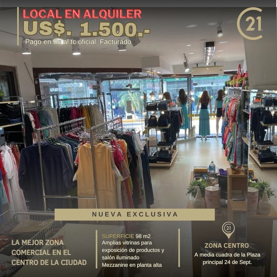 Local comercial en AlquilerCalle junin entre Libertad y 21 de Mayo Foto 1