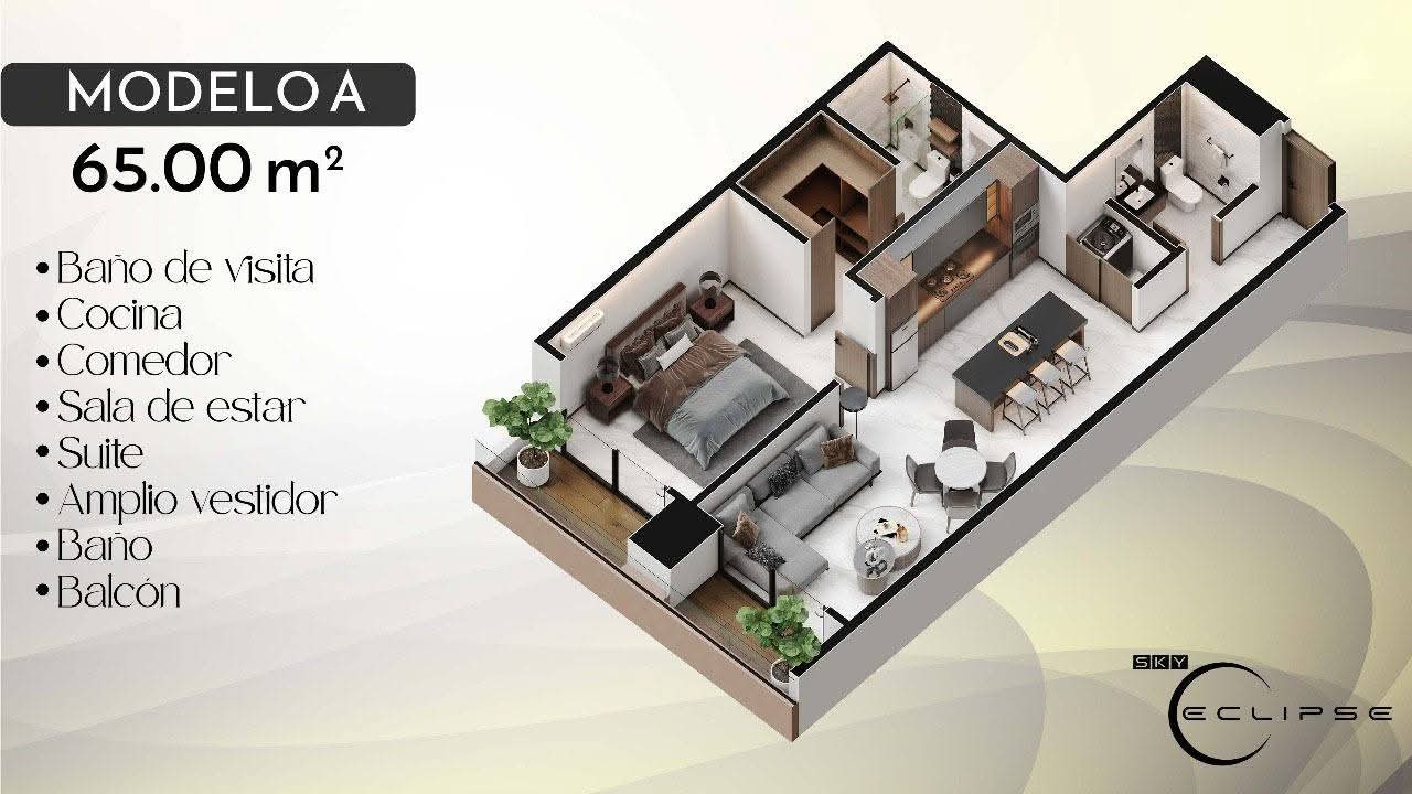 Departamento en Equipetrol en Santa Cruz de la Sierra 1 dormitorios 1 baños  Foto 7