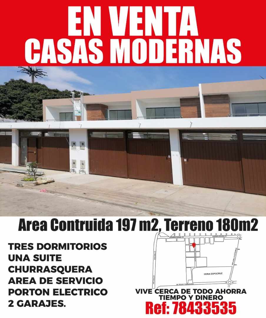 Casa en VentaCALLE FCO BERNACHI  entre Av. Centenario y Av. Roca Coronado 3 dormitorios 3 baños 2 parqueos Foto 2