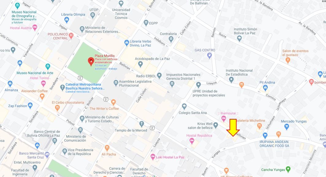 Parqueo en VentaZona Central, Calle Ballivián N° 1456, Edificio Cervantes    Foto 2