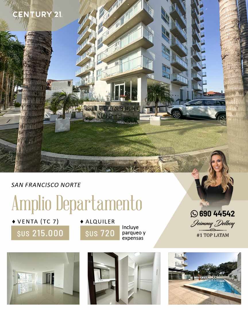 Departamento en VentaCond. San Francisco Norte, Av. Banzer entre 2do y 3er anillo 2 dormitorios 4 baños 1 parqueos Foto 1