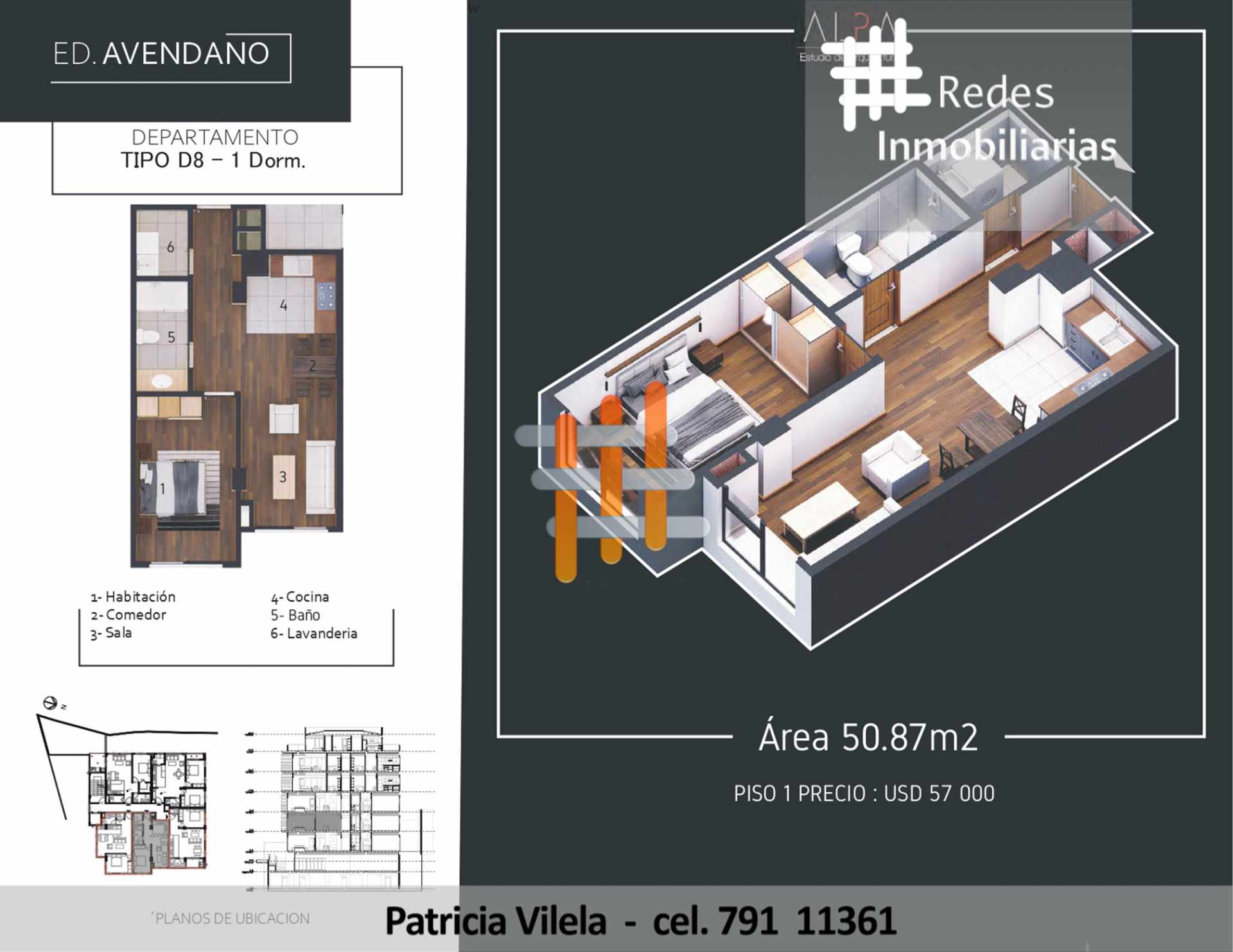Departamento en VentaHERMOSOS DEPARTAMENTOS A ESTRENAR EN LA ZONA SUR - 1, 2 Y 3 DORMITORIOS 2 dormitorios 1 baños  Foto 9