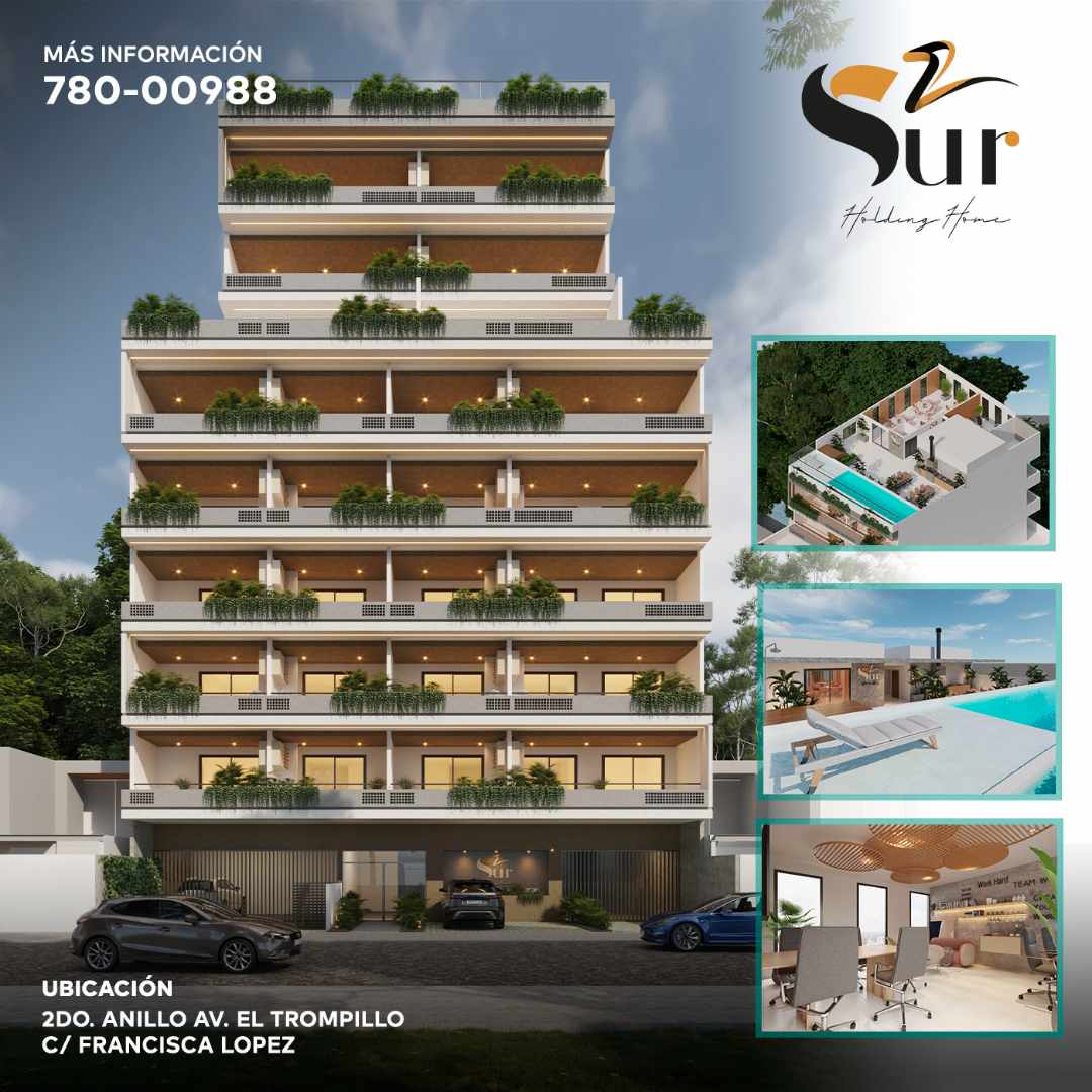 Departamento en VentaAvenida el Trompillo, 2do anillo, calle Francisca Lopez 1 dormitorios 1 baños  Foto 1