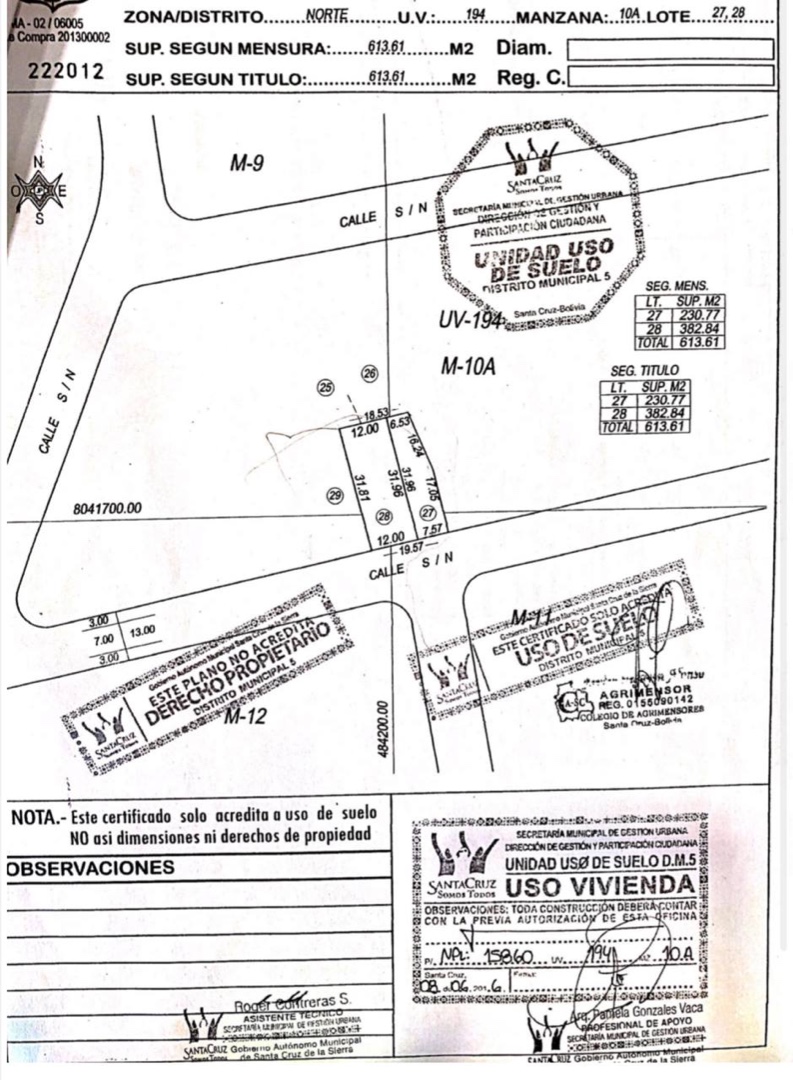 Terreno AV. BENI 8VO Y 9NO ANILLO Foto 2