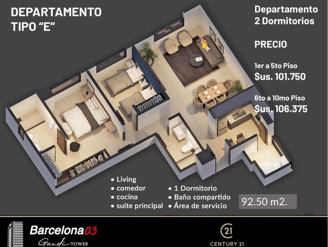 Departamento ZONA NORTE 4TO ANILLO Y AV. BENI EDIFICIO BARCELONA 3 Foto 9