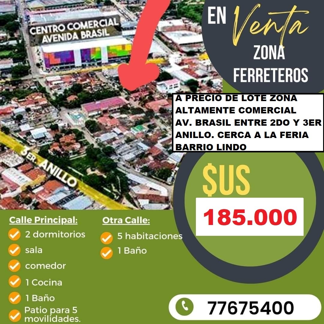 Casa en Entre 2do y 3er anillo Este en Santa Cruz de la Sierra 10 dormitorios 2 baños 7 parqueos Foto 1