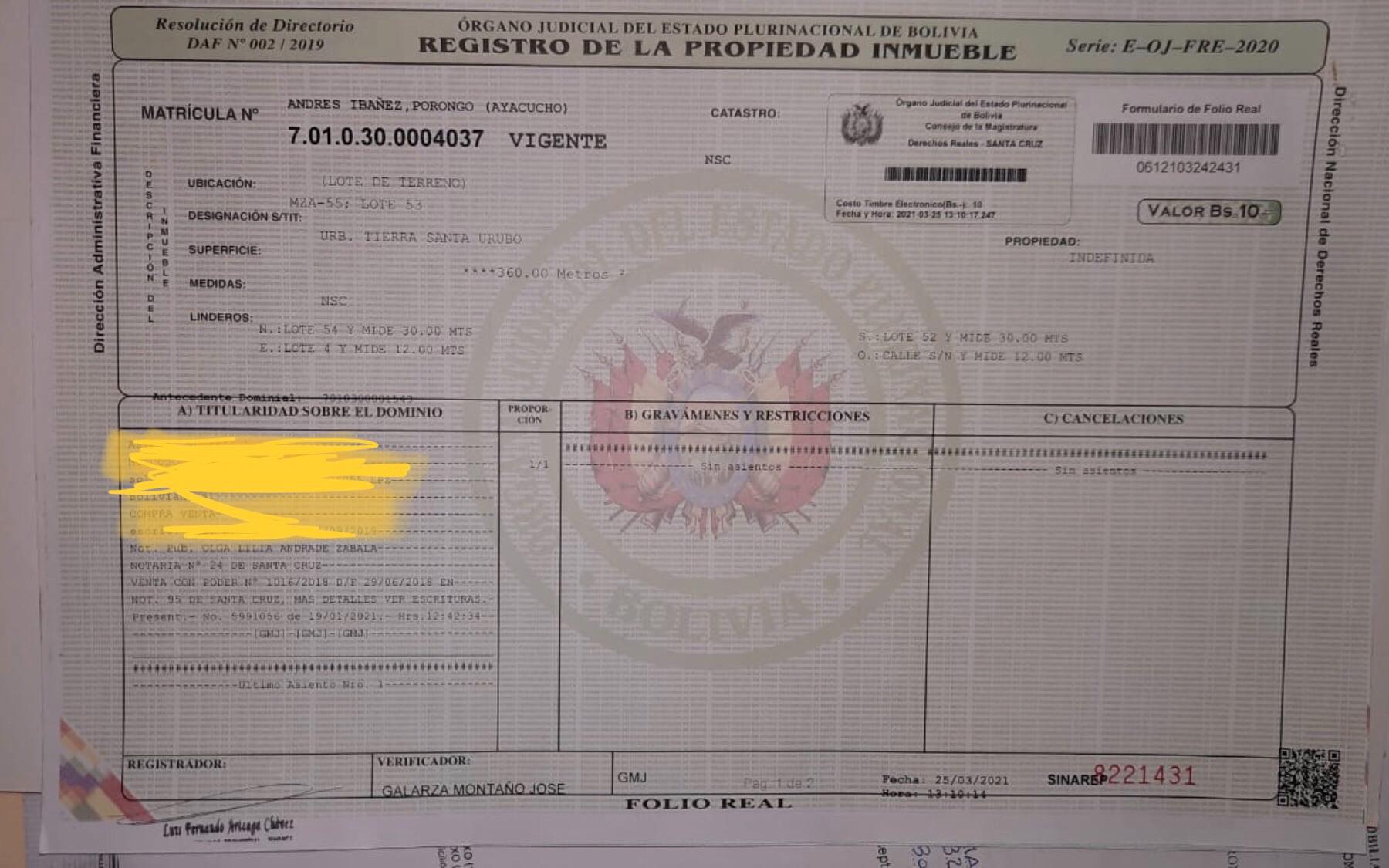 En Venta a $us 13,500 Foto 2