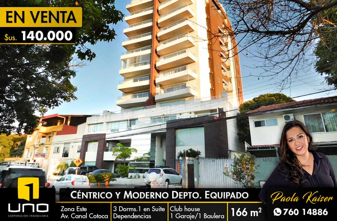 Departamento Avenida Guapay - Canal Cotoca Foto 1