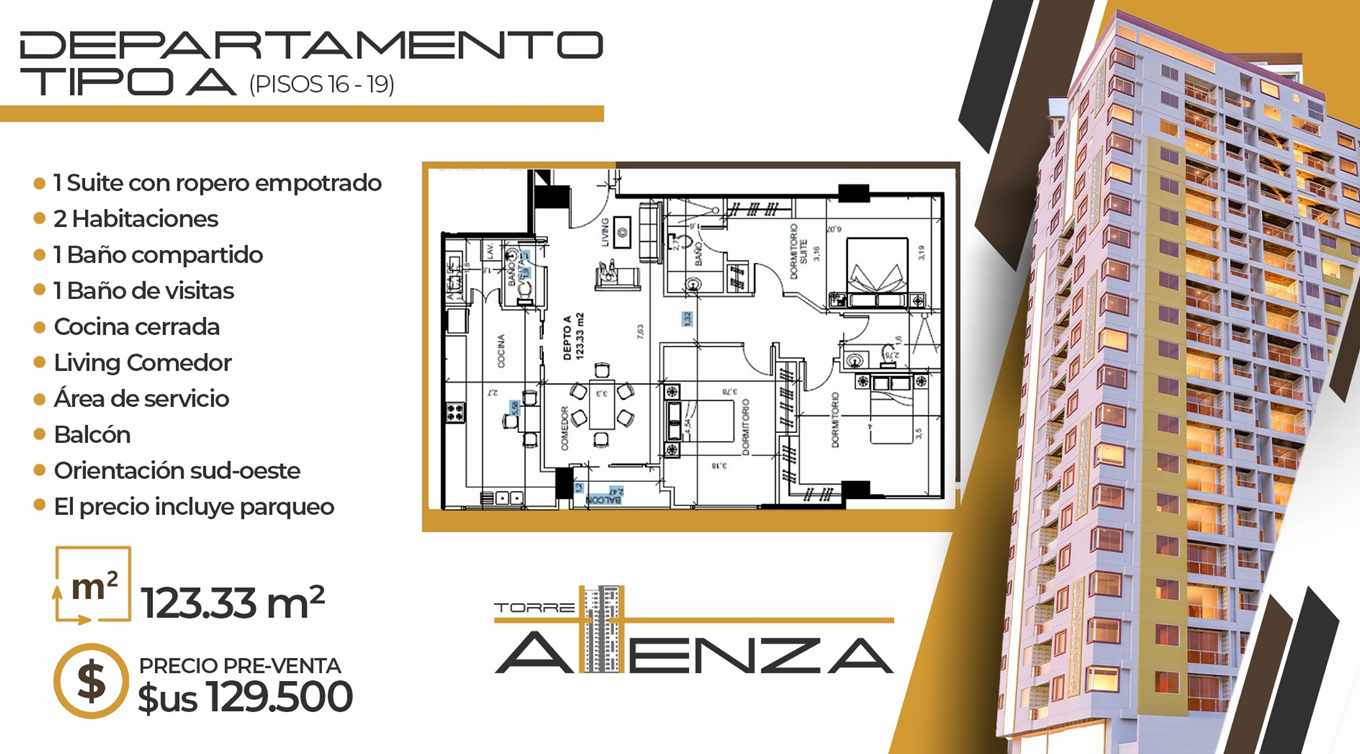 Departamento en Cala Cala en Cochabamba 3 dormitorios 3 baños 1 parqueos Foto 36